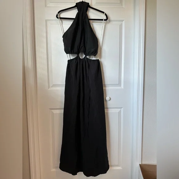 Young Fabulous & Broke | Dresses | Yfb Cutout Twist Top High Neck Midi Dress  Szm | Poshmark